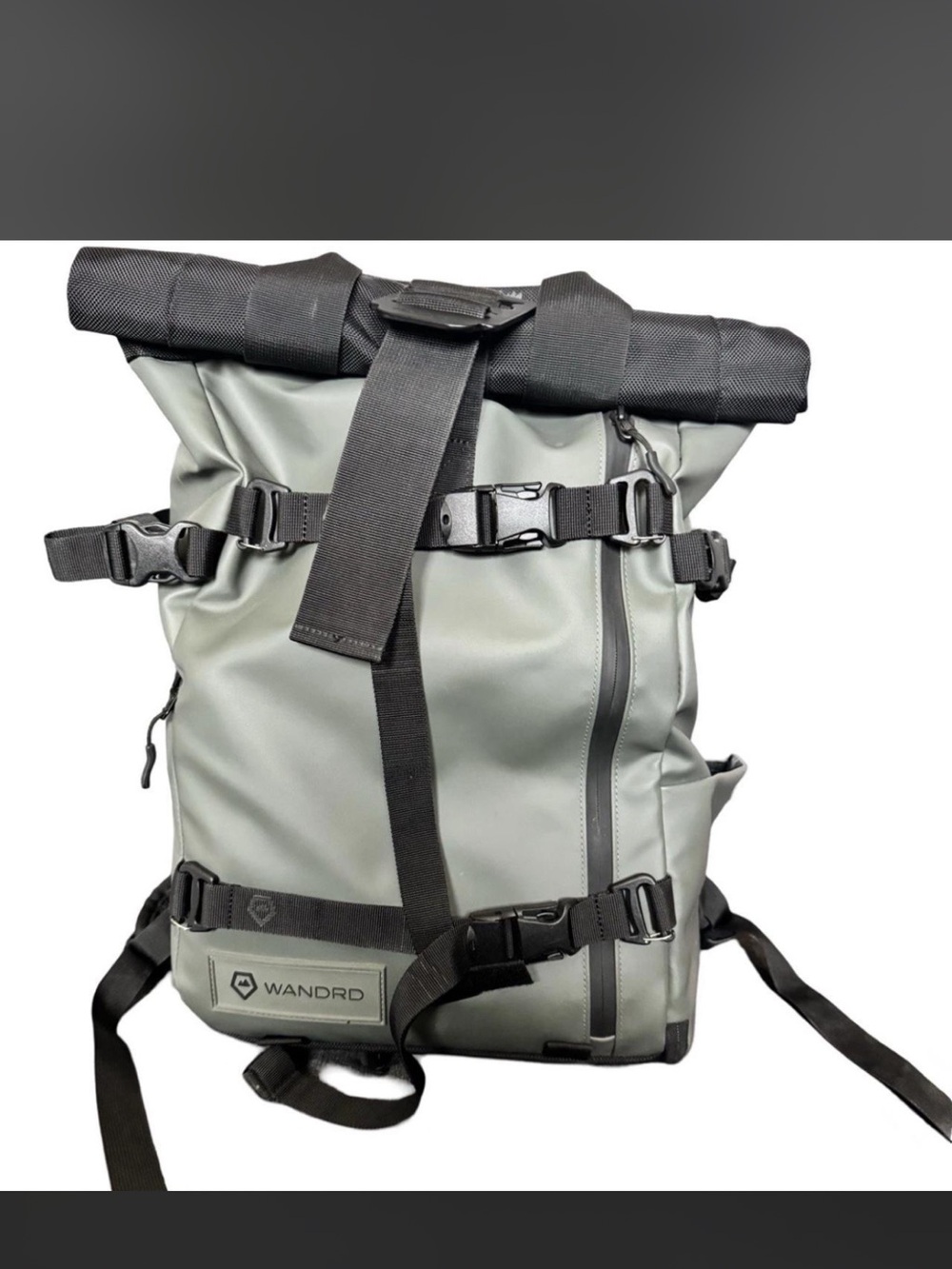 WANDRD Roll-Top Camera Backpack in Sage Green with Black Accents